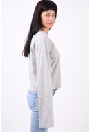 Bluza Dama Selected Slfmalina Printed Light Grey Melange